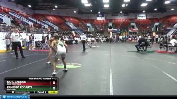 112 lbs Cons. Round 4 - Ernesto Rodarte, Hartford vs Kahl Cannon, Clay Wrestling