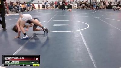 105 lbs Champ. Round 2 - Gavin Landers, Immortal Athletics WC vs Anthony Coelho Iv, Clovis HS