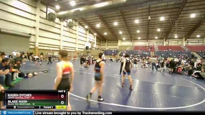 92 lbs Placement (16 Team) - Kaden Dyches, South Central Utah vs Blake Nash, Black Fox Wrestling