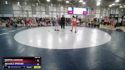 54 lbs Cons. Round 3 - Martha Camacho, UT vs Michaela Spencer, AK