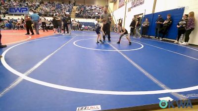 46 lbs Final - Johnny Weisinger, Wyandotte Youth Wrestling vs Brady Cowett, Warner Eagles Youth Wrestling