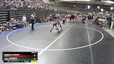 58 lbs Round 3 (6 Team) - Isabelle Harvey, Idaho vs Lola Barrett, Minnesota Storm Red