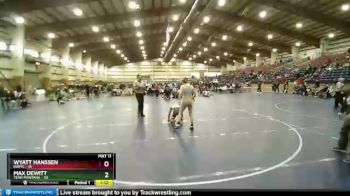 130 lbs Quarters & Wb (16 Team) - Wyatt Hanssen, INWTC vs Max Dewitt, Team Montana
