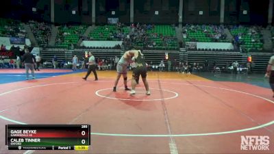 285 lbs 1st Place Match - Gage Beyke, Gardendale Hs vs Caleb Tinner, Oxford