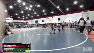 Quarterfinal - Hannah Perez, Capistrano Valley vs Sophia Espinosa, Rim Of The World