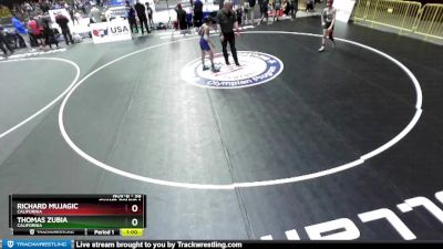 98 lbs Champ. Round 1 - Richard Mujagic, California vs Thomas Zubia, California