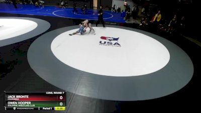 126 lbs Cons. Round 7 - Owen Hooper, Goldmine Wrestling Club vs Jack Bronte, California