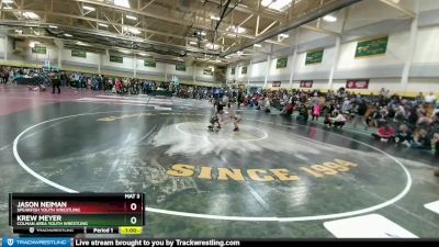 40 lbs Cons. Round 3 - Jason Neiman, Spearfish Youth Wrestling vs Krew Meyer, Colman Area Youth Wrestling