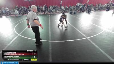 63 lbs Champ. Round 2 - Romeo Nevarez, Racine Area Wrestling Inc. vs Jack Stortz, Northeast Iowa Wrestling Club