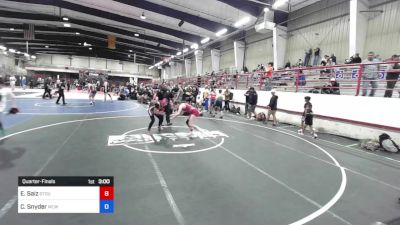 116 kg Quarterfinal - Emily Saiz, Stout Wrestling Academy vs CeJae Snyder, Mcwc