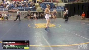 195 lbs Placement Matches (8 Team) - Maddox Weigel, E1-West Fargo Sheyenne vs Korbyn Draper, W1-Williston