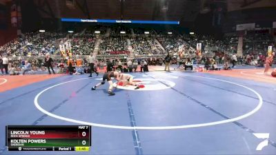 4A-120 lbs Quarterfinal - Kolten Powers, Sheridan vs Lincoln Young, Rock Springs