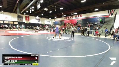 285 lbs 7th Place Match - Tyler Gaines, Long Beach Poly vs Damien Balbuena, Jordan