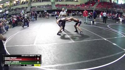 130 lbs Cons. Round 4 - Chace Larsen, Beatrice Wrestling Club vs Zane Frost, Hemingford Jr Wrestling