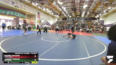 175 Boys Cons. Round 5 - Gabriel Durazo, San Marcos vs Mahiro Okazaki, Torrey Pines