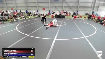 113 lbs 4th Wrestleback (16 Team) - Chance Fisher, Oklahoma Outlaws Blue vs Konner Blaney, Ohio