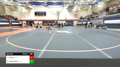 100 lbs Quarterfinal - Lily Enos, Batavia vs Daniela Santander, Romeoville (H.S.)