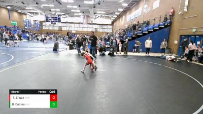 37-38 lbs Round 1 - Tennessee Silcox, Payson Pride Wrestling vs Broden Collins, SYRACUSE