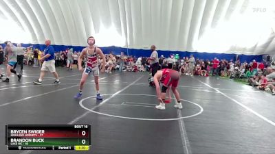 120 lbs Round 4 (8 Team) - Brycen Swiger, Highland Hornets vs Brandon Buck, Lake WC