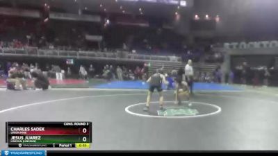 113 lbs Cons. Round 3 - Jesus Juarez, Lincoln (Lincoln) vs Charles Sadek, Union Mine