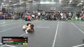 113 lbs Placement Matches (8 Team) - Kruiser Burns, Dakota Hillbillies vs Nathan Fish, Wyoming Gold