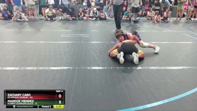 96 lbs Round 3 (10 Team) - Maddox Mendez, Florida Scorpions Black vs Zachary Caro, U2 Upstate Uprising