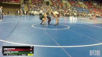 285 lbs Semis & 1st Wb (8 Team) - Jobe Rystedt, W4-Minot vs Amaree Williams, E3-West Fargo