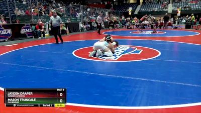 5A-132 lbs Cons. Round 2 - Jayden Draper, Winder-Barrow vs Mason Truncale, Cambridge