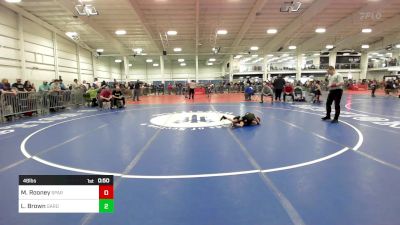 48 lbs Consi Of 16 #2 - Mickey Rooney, Spartan WC vs Lukas Brown, Gardiner YW