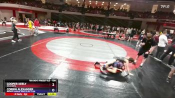 100 lbs Champ. Round 1 - Corbin Alexander, Broken Arrow Wrestling Club vs Cooper Keely, Oklahoma