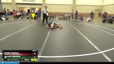 88 lbs Round 1 - Blake Johnson, Cookeville Youth Wrestling vs Bryson Drennen, MTC