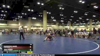 152 lbs Round 3 (10 Team) - Zoe Parris, Charlie`s Angels- GA Black vs Maddison Ward, MXW Purple