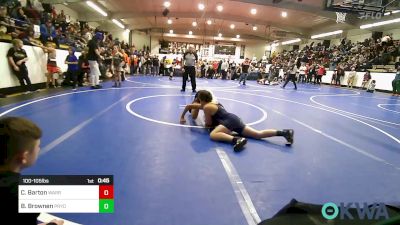 100-105 lbs Consolation - Curtis Barton, Warrior Wrestling Club vs Billy Brownen, Pryor Tigers