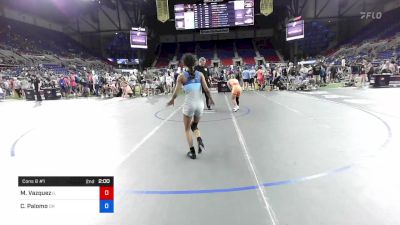 94 lbs Cons 8 #1 - Mia Vazquez, Illinois vs Chaya Palomo, Oregon