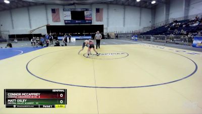 110 lbs Semifinals (4 Team) - Connor McCaffrey, Canisteo-Greenwood Sr HS vs Matt Osley, Central Valley Academy