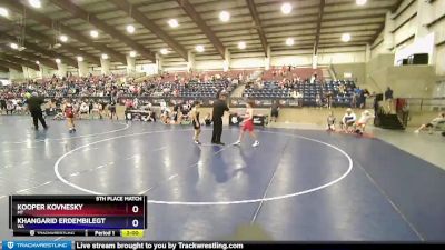 108 lbs 5th Place Match - Kooper Kovnesky, MT vs Khangarid Erdembilegt, WA