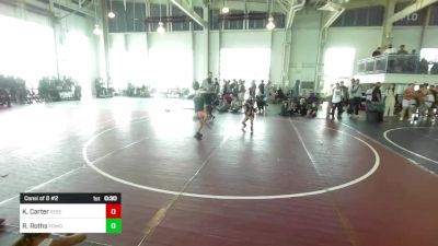 46 lbs Consi Of 8 #2 - Kane Carter, Steel City WC vs Riley Roths, Pomona Elite