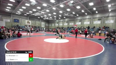 144 lbs Consi Of 16 #2 - Adam Wronski, San Clemente vs Jacob Owen, Servite