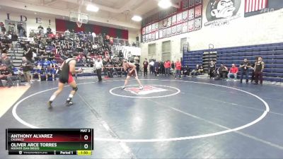 157 lbs Champ. Round 1 - Anthony Alvarez, Calexico vs Oliver Arce Torres, Hoover (San Diego)