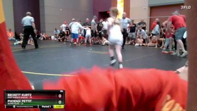 78 lbs Quarterfinals (8 Team) - Zoey Fisher, Alpha Elite vs Lucas Natalini, East Kansas Eagles