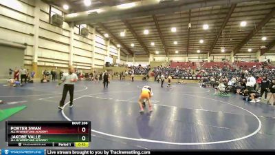 92 lbs Cons. Round 3 - JaKobe Valle, All In Wrestling Academy vs Porter Swan, All In Wrestling Academy