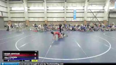 113 lbs Placement (16 Team) - Ryder Armitage, Hawaii 2 vs Milo Fowden, Utah Black