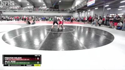 205 lbs Quarterfinal - Riley Rose, St. Joseph Metro Kids Wrestling Club-AA vs Preston Wilson, Webb City Youth Wrestling Club-AAA