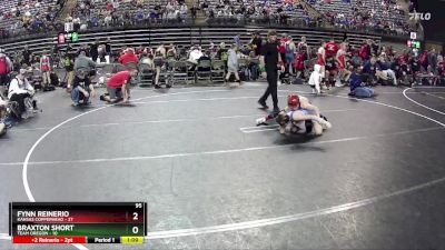 95 lbs Semis & 1st Wrestleback (8 Team) - Fynn Reinerio, Kansas Copperhead vs Braxton Short, Team Oregon