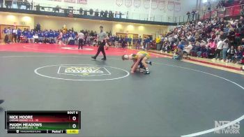 120 lbs Semifinals (8 Team) - Nick Moore, Caesar Rodney H S vs Maxim Meadows, Cape Henlopen H S