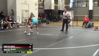 118 lbs Round 6 (16 Team) - Ashlyn Leslie, Grand View Wrestling Club vs Bristol Prado, NE Valkyrie