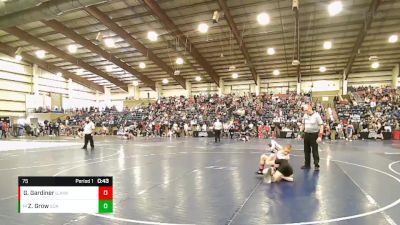 75 lbs Cons. Round 3 - Zachary Grow, Sons Of Atlas vs Grant Gardiner, Uintah Jr High Wrestling