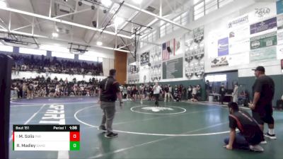 106 lbs Champ. Round 2 - Matthew Solis, Paramount vs Raden Madley, Santa Monica