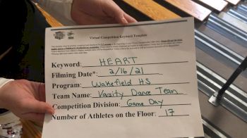 Wakefield High School [Medium Varsity Game Day] 2021 NCA & NDA Virtual February Championship