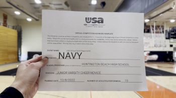 Huntington Beach High School [Junior Varsity Show Cheer Novice] 2022 USA Virtual Spirit Regional I